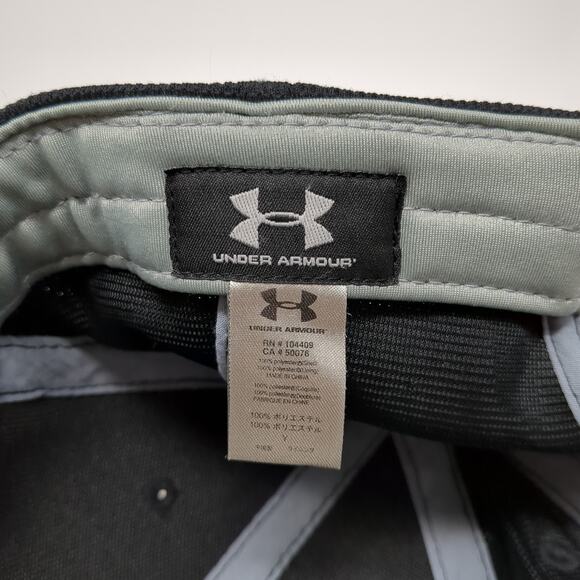 Under Armour Strapback Baseball Cap Black One Size Adjustable Embroidered - Picture 9 of 9